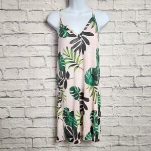 🌼NWT Miken Swim Juniors Small Printed Cover-Up Dress Fairy Tale/Lush Meadow